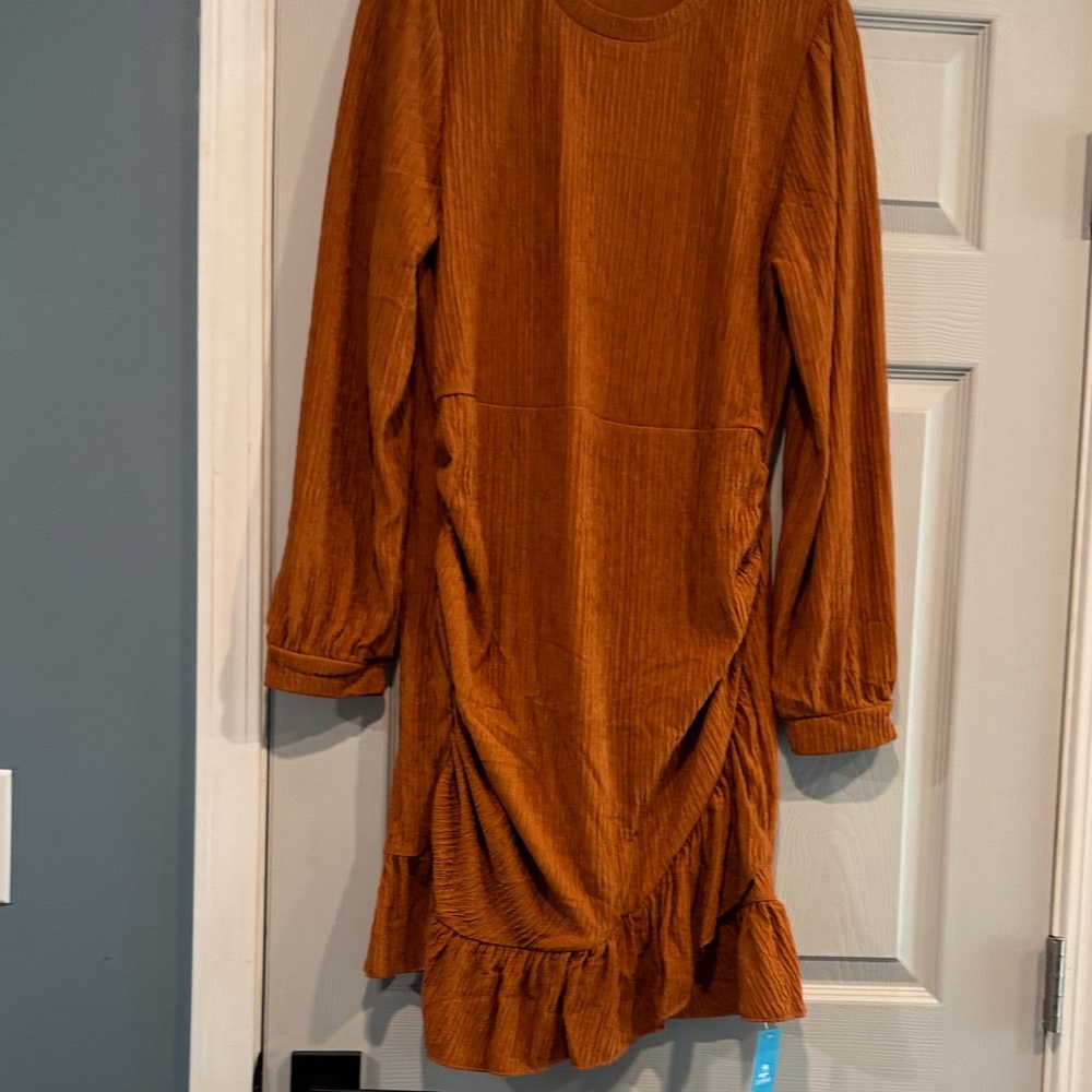 Cupshe Orange fall Dress